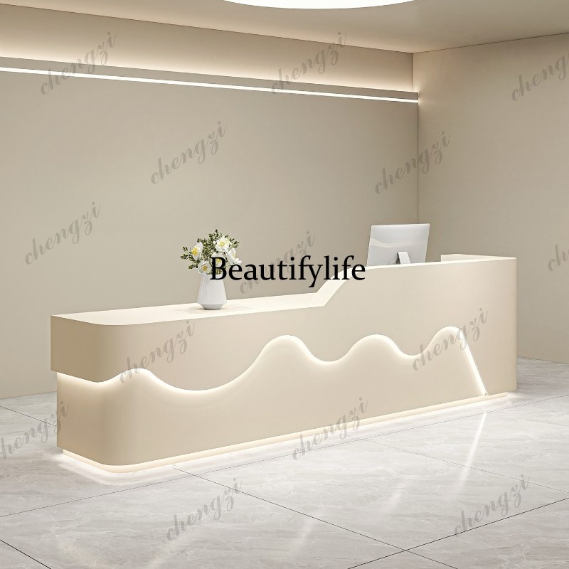 Office Furniture Company - Minimalistyczne estetyczne lady recepcyjne PPP, proste
