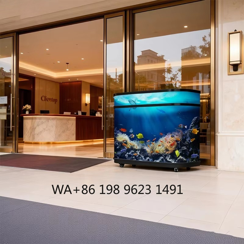 Reception Desk Counter - Nowy Dynamiczny Ekran LED z Wideo,