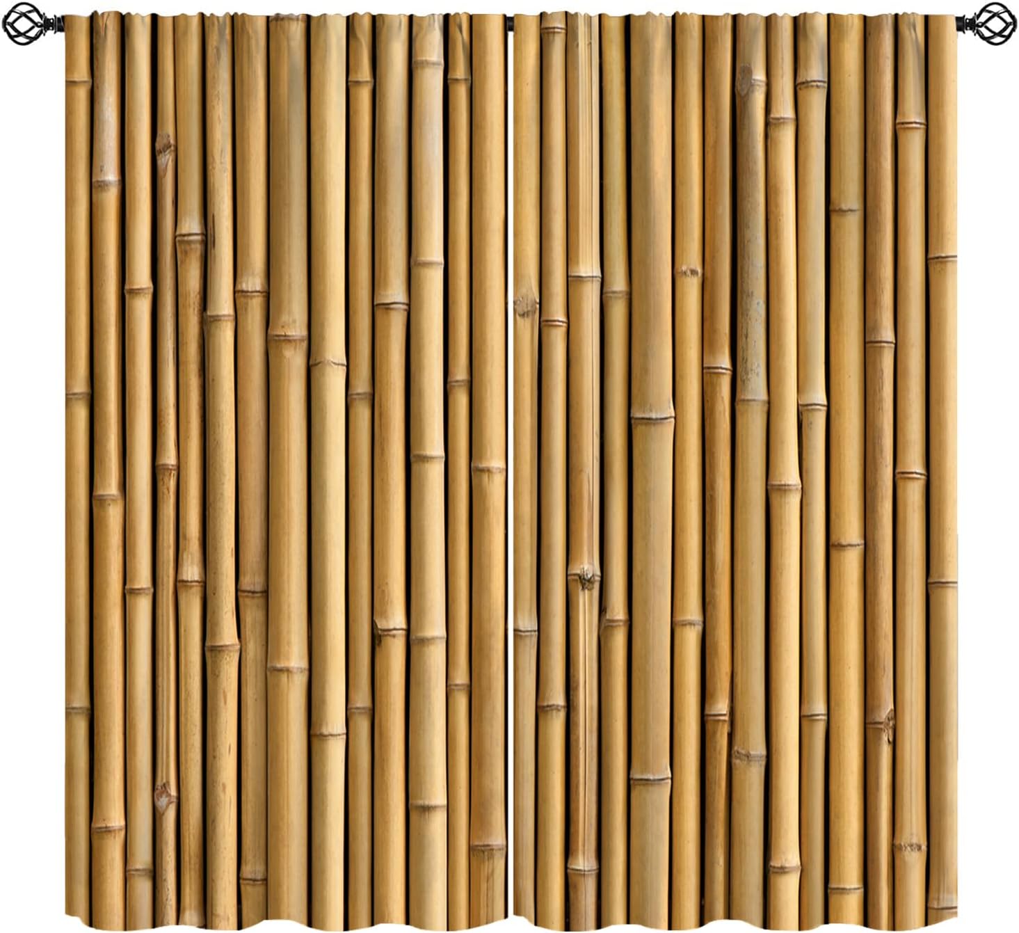 Room Divider Bamboo - Elegancki zestaw pionowych zasłon z drewna