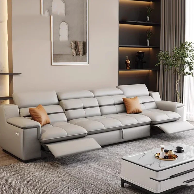 Office Furniture For Home - Postmodernistyczne brązowe sofy do salonu z