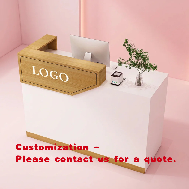 Reception Desk Counter - Drewniana lada recepcyjna do hotelu, nowoczesna