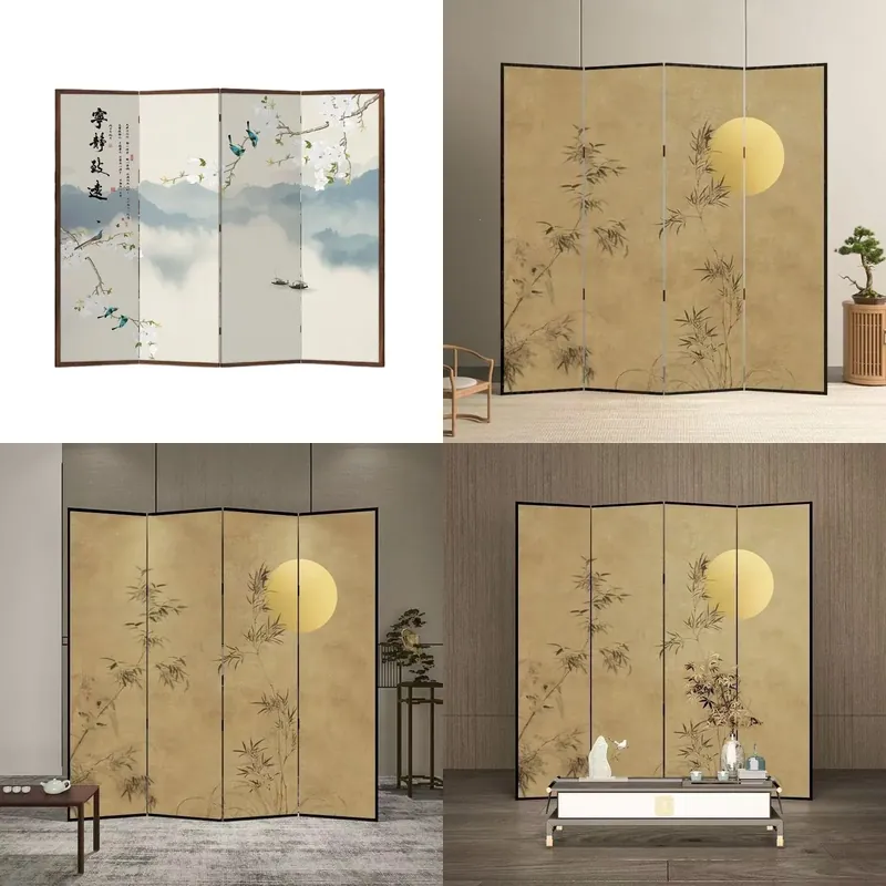 Room Divider Bamboo - Nowa chińska bambusowa przegroda pokojowa, dwustronny