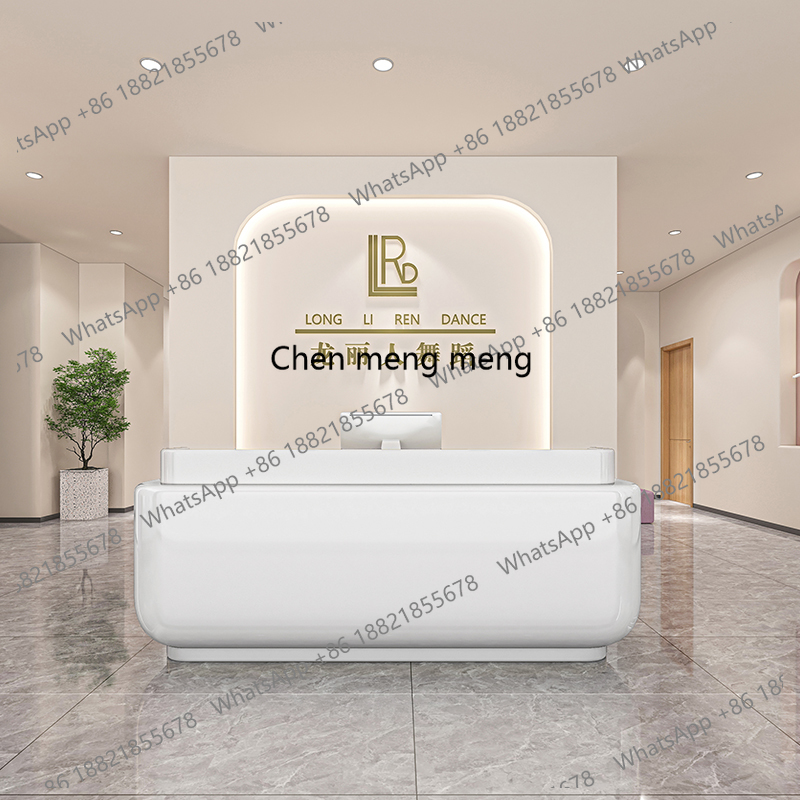 Malowana lada barowa, biurko r – Reception Desk Counter recenzja i cena