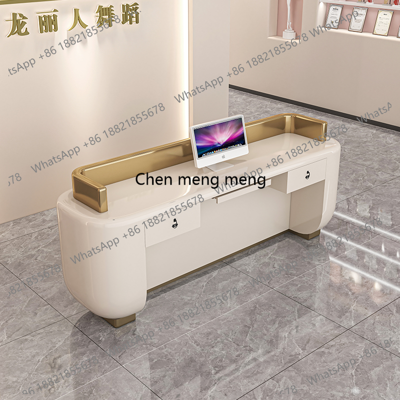 Malowana lada barowa, biurko r – Reception Desk Counter recenzja i cena
