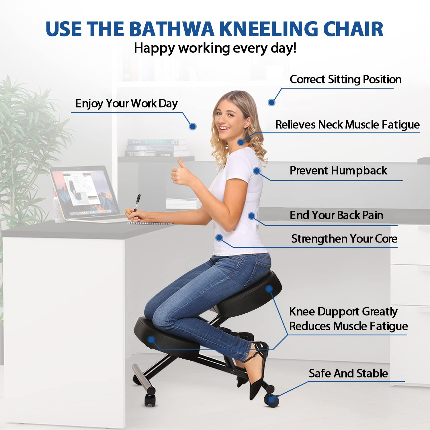 Ergonomiczne krzesło do klęcze – Office Furniture For Home recenzja i cena