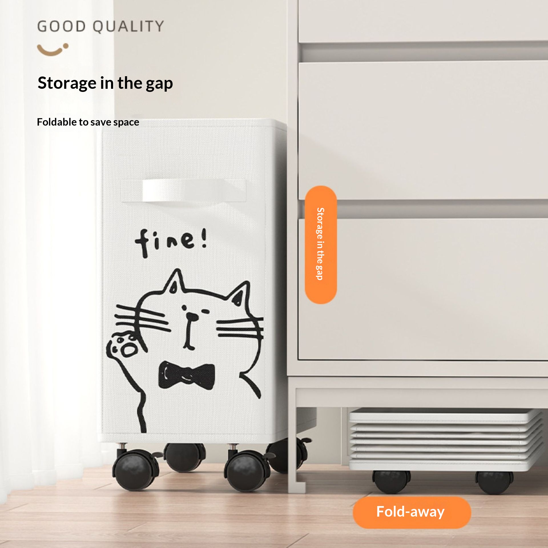 Otwarty kosz na kółkach pod bi – Office Supply Cart recenzja i cena