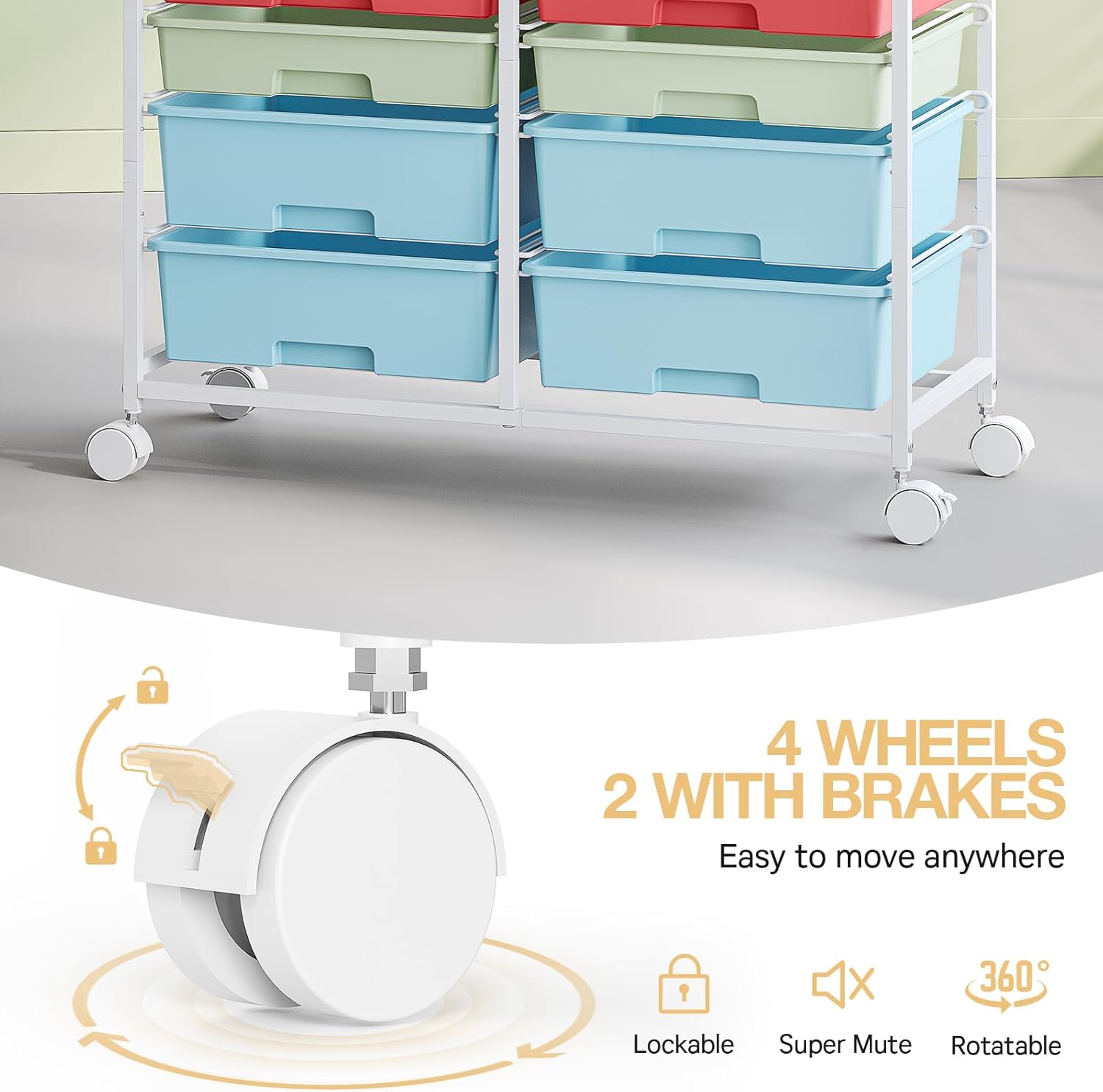 Wózek do przechowywania z 12 s – Office Supply Cart recenzja i cena