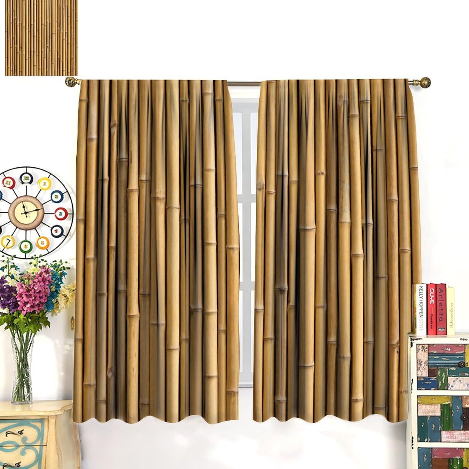 Elegancki zestaw pionowych zas – Room Divider Bamboo recenzja i cena