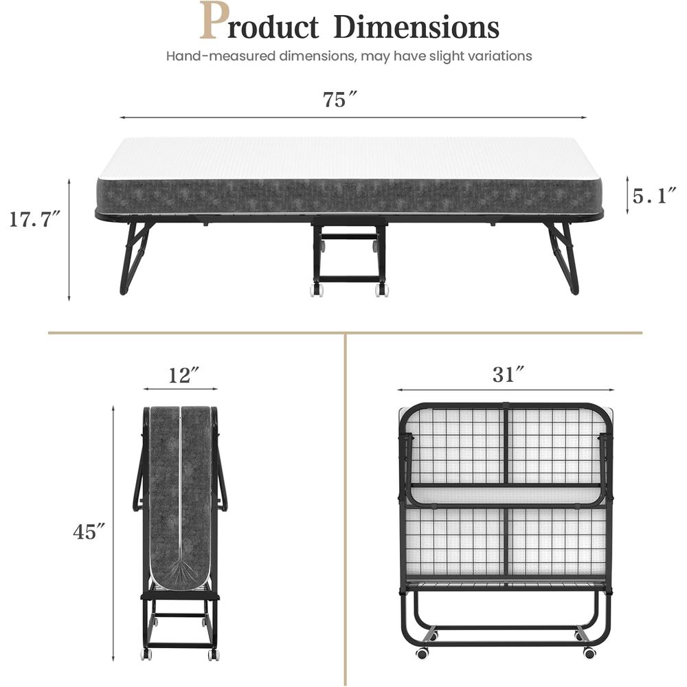 Wytrzymałe łóżko na kółkach z  – Office Furniture For Home recenzja i cena